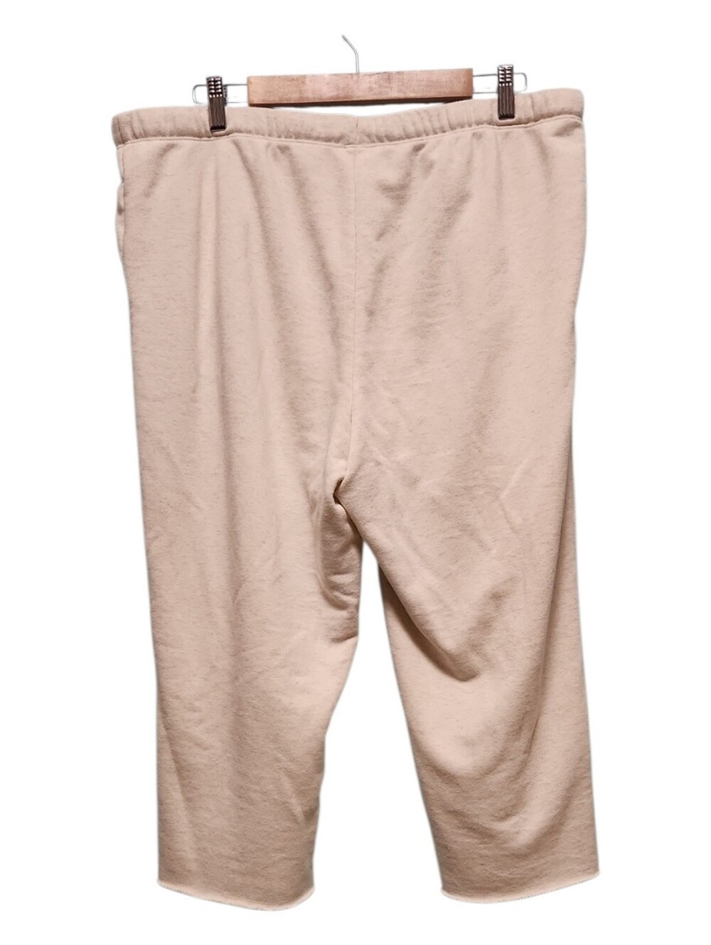 Women's Drawstring Casual Joggers Pants in Cream XL - Picture 3 of 9